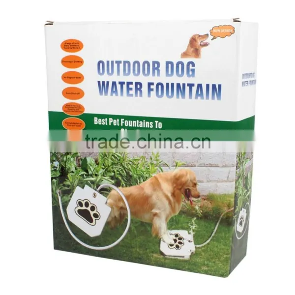 2016 Factory Wholesale New Dog Supplies Upgrade Pet Step Spray Doggie Dog Cat Paw Water Fountain Feeder Drinking Spring Pedal Pe photo-6