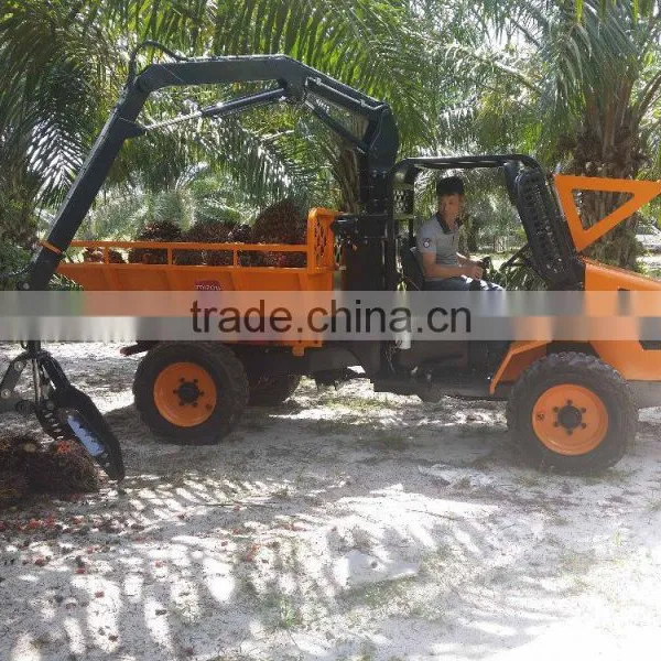 Utility Tractor With Grapple Dump Box