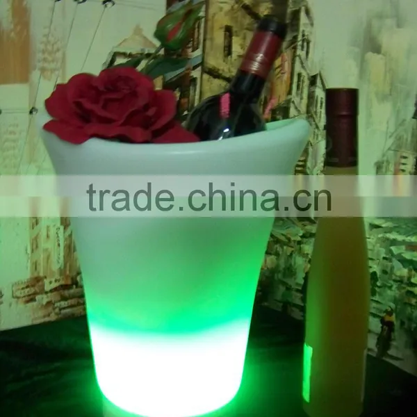 Manufacturer L25*W25*H29CM PE Ice Bucket Stand Lighted With Remote Control 16 Mix Changeable Colors photo-4