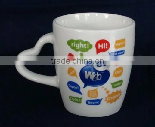 10oz Standard Size Porcelain Cup With Handle photo-2