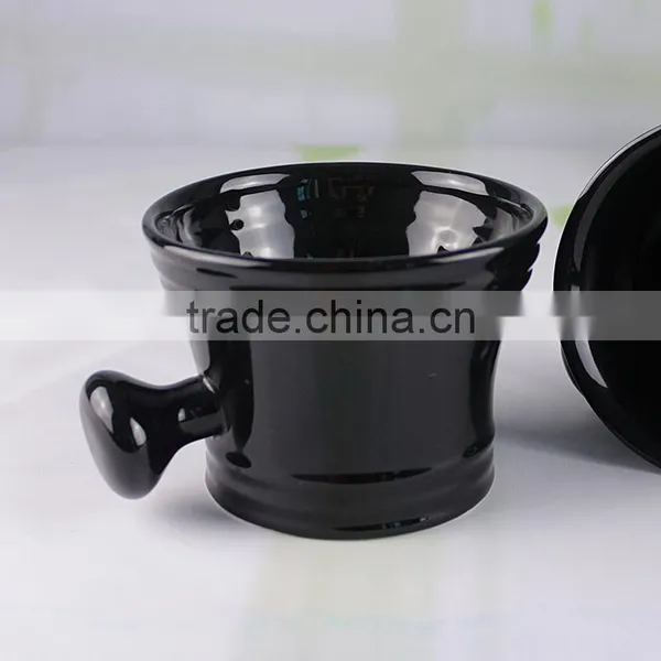 Factory Wholesale Custom Porcelain Ceramic Soap Mug, Shaving Bowl With Handle photo-2