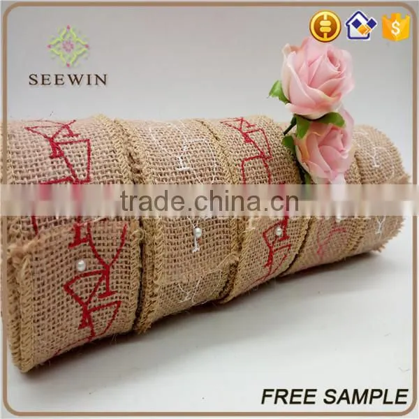 Printed Jute Ribbon for Deco and Natural Jute Ribbon photo-6