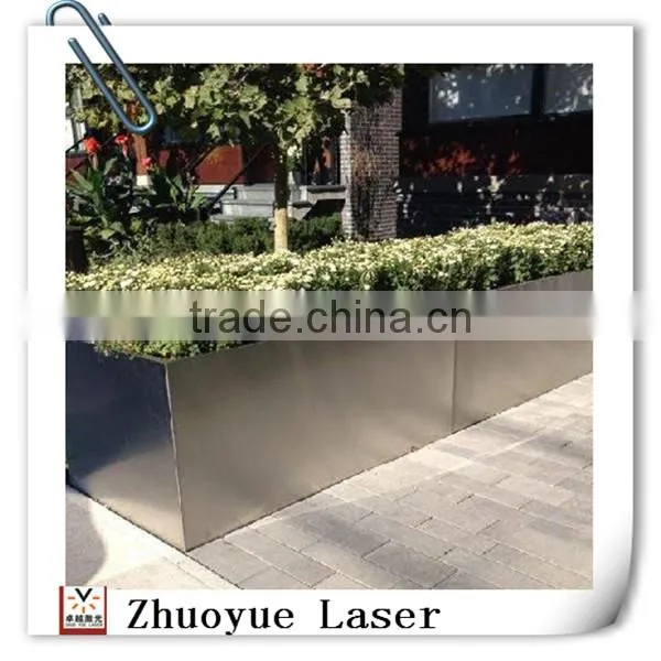 Stainless Steel Flower Planters With Laser Cutting Bending and Welding/sheet Metal Farication/metal Flower Pots Fabrication photo-4