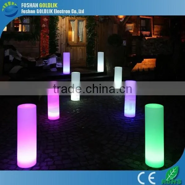 GLACS Control RGB True Color Changing LED Decoration Floor Lamp Cylinder Lamp Pillars photo-3