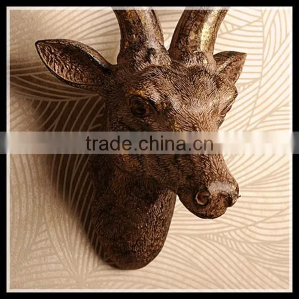 European Style Wall Decoration Resin Wall-mounted Deer Head for Sale photo-5