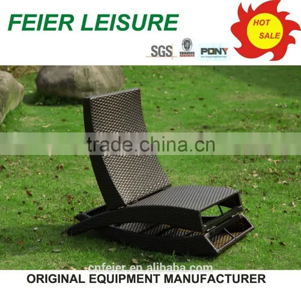 Plastic With Aluminium Sun Lounger for Outdoor photo-6