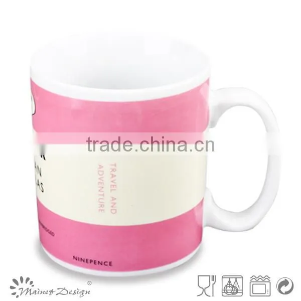 Cheap 300ml New Bone China Mugs With Decal photo-2
