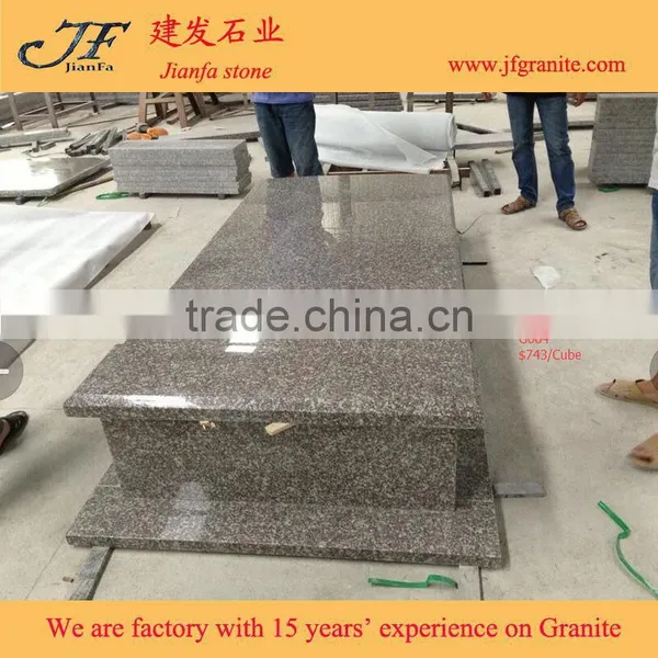 Poland Style Cheap G664 Granite Monument Tombstone Headstone on Sale photo-2