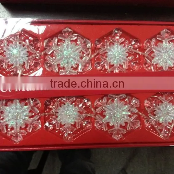 Plastic LED 7colors Changing Snowflake Music Changing Led Strip Light photo-3