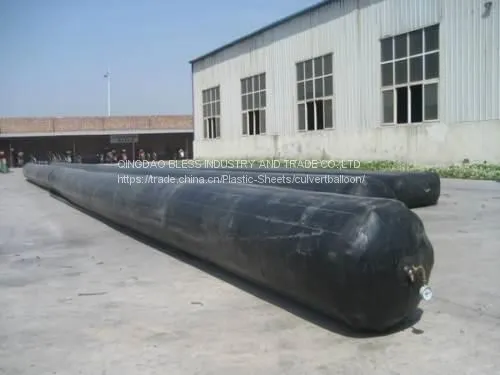 Culvert Rubber Balloon Exported to Kenya, Nigeria Inflated Balloon Used for Making Concrete Culvert photo-2