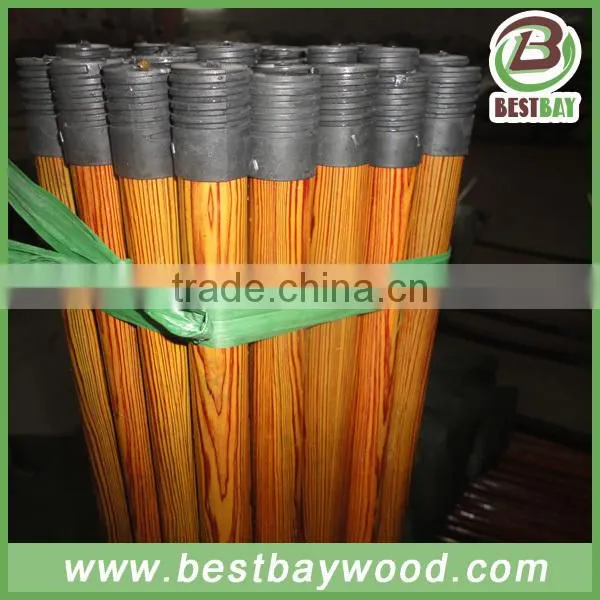 120*2.2 cm PVC Coated Wooden Broom Handle With Italian Thread/long Handle Cleaning Brush photo-2