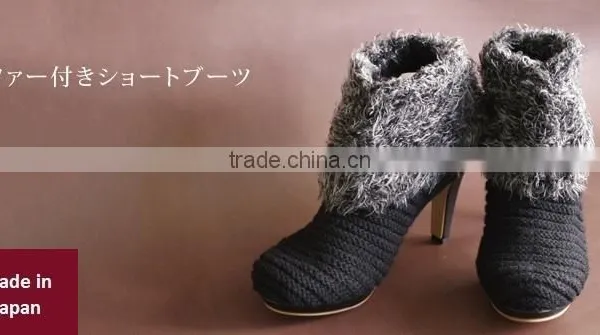 Stylish and Luxury Shoe Ladies Boots With Comfortable Fabric Made in Japan photo-5