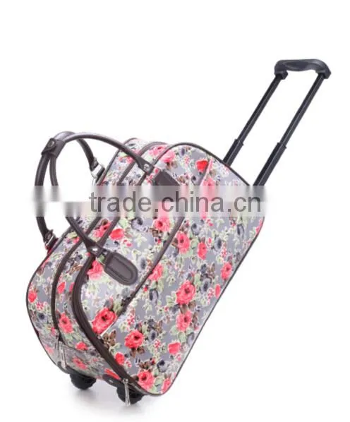 Printing Trolley Travel Bag With Durable Wheels photo-2