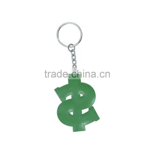 2017 Cute Money Pattern 3D Promotional Soft PVC Embossed Personal Design Silicone Keychain Keyring photo-3