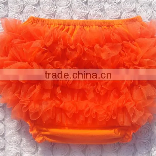 Hot Sale Boutique Chiffon 100% Cotton Baby Ruffle Bloomers photo-2