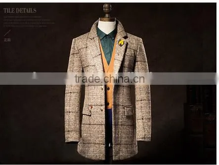 Casual England Style Color Men Coat Winter Coat photo-4