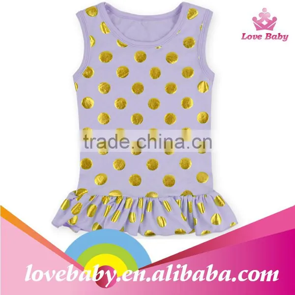 2015 Wholesale Sleeveless Top With Ruffle for Child photo-2