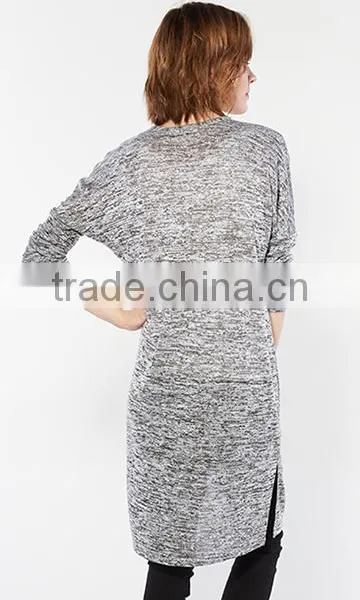 Women's Spring Open Front Long Cardigan Sweater From OEM Factory photo-4