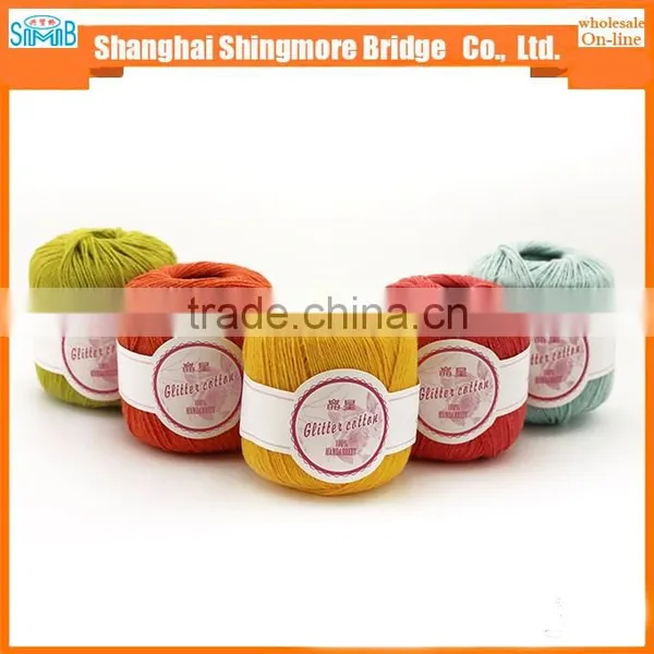 China Knitting Yarn Supplier Hot Sales High Standard Yarn Cotton Polyester Lurex With 50gram Balls photo-6