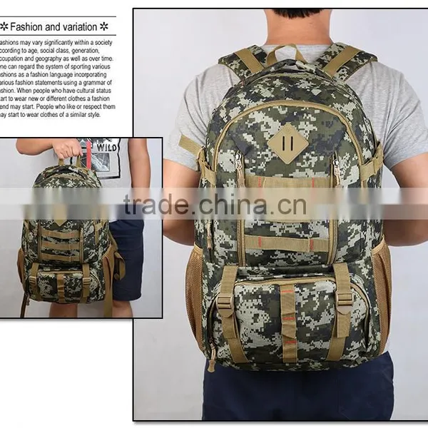 Ecoparty Waterproof 50 L Backpack Multi-function Super Large Capacity Travel Military Backpacks Bag photo-4
