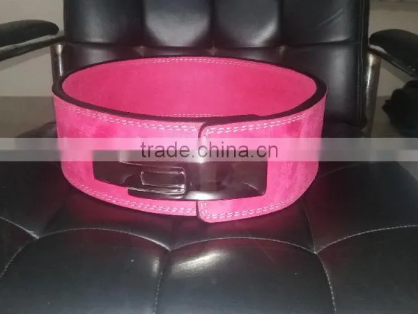 Leather Power Weight Lifting Belt 13 mm Lever Buckle and Pin Buckle photo-4