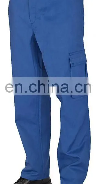 Unisex 100% Cotton Engineering Blue Wear Rough Uniform Workwear With Reflector photo-5