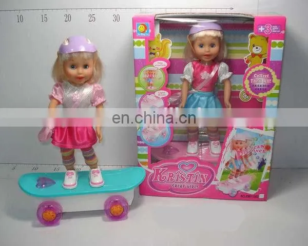 14 "block Music Flash Walkers Six Sound Doll (with Building Blocks, Bottle, Pacifier, Walkers and Music) photo-6