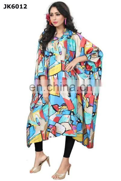 Calf Length Kaftan / Comfortable Collar Neck Fashionable Short Kaftan / Latest Modern Style Free Size Kaftan 2017 (kaftans 2017) photo-3