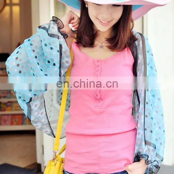 2015 Fashion Design Polyester Chiffon Summer Car Raglan Sleeves Cape(PP621CL-P) photo-4