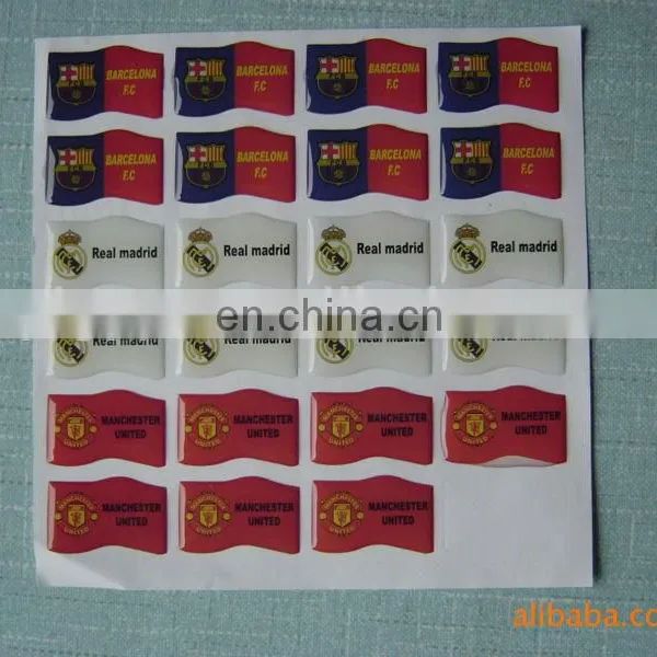 New Arrival High Quality Promotional Non-toxic Promotion Epoxy 3d Logo Sticker