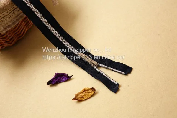 #3 #4 #5 #8 Nylon Zipper Open End Metal Top and Bottom Stop photo-2