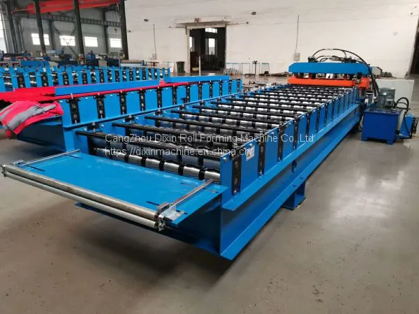 Hot Sell Roofing Glazed Step Tile Roll Forming Machine for Sale photo-3