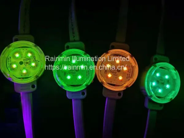 40mm 24v Polycarbonate SMD3535 RGB D40 Dot Light For Building Decoration photo-4