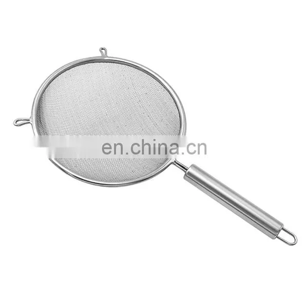 Stainless Steel Kitchen Tool Mesh Strainer With Handle photo-2
