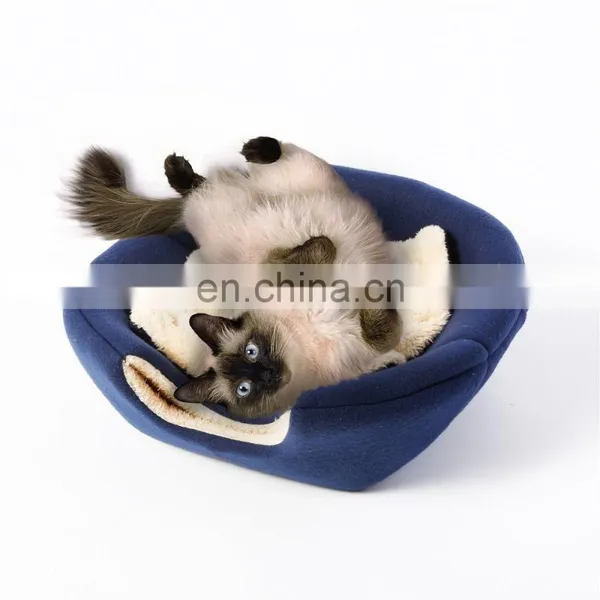 Cat Supplies at Cave Cat Bed Small Dog Bed, 2-in-1 Foldable Soft Warm Washable Pet Bed With a Pillow. photo-2