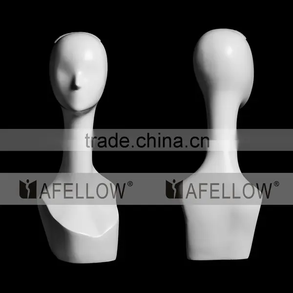 Fiberglass Head Model Abstract Head Mannequin Model Adults Women Display Hair Mannequins H1106 photo-4