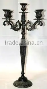 Black Tall Wedding Decorative Candelabra photo-6