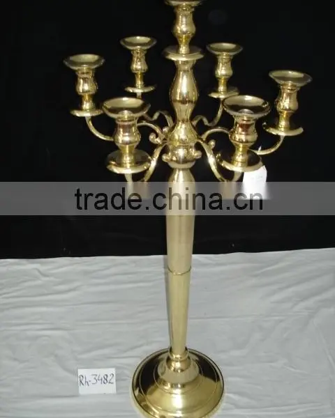 Crystal Gold Candelabra For Wedding And Parties photo-5