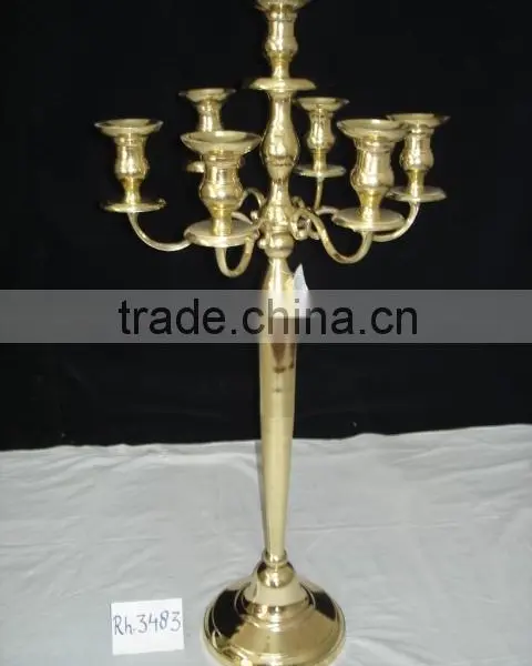 Crystal Gold Candelabra For Wedding And Parties photo-6