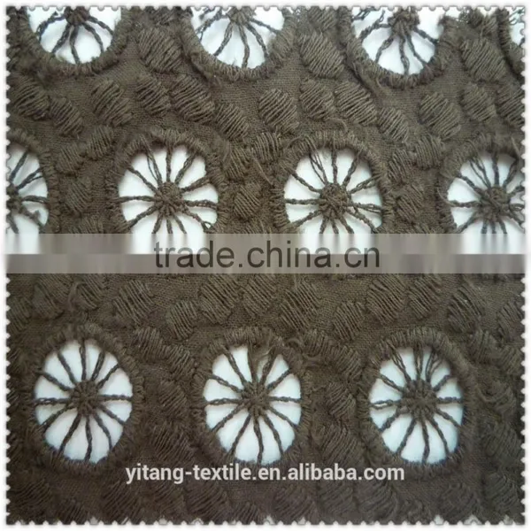 Circle Pattern Embroiderering Fabric photo-4