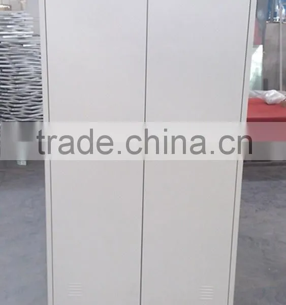 (DL-W1) Two Swing Door Grey Steel Wardrobes photo-3