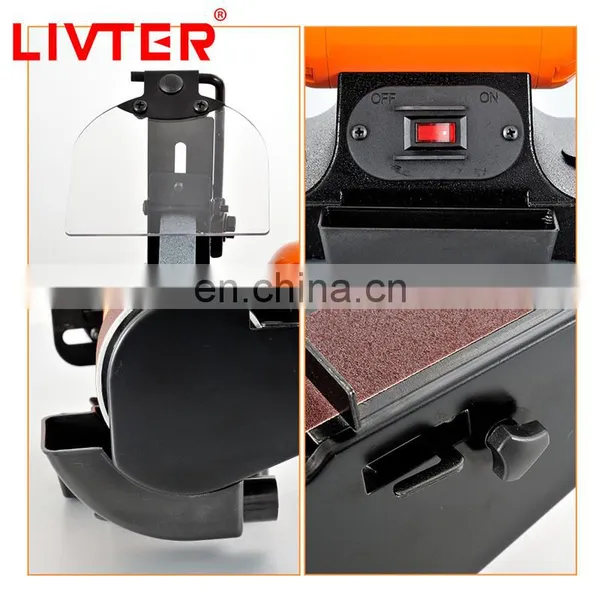 Free Shipping 6-8in Grinding Rust Removal and Polishing Integrated Machine Grinding Wheel and Belt Machine photo-2