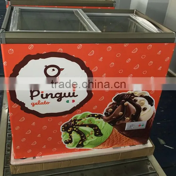Mini Supermarket Commercial Display Ice Cream Freezers photo-2