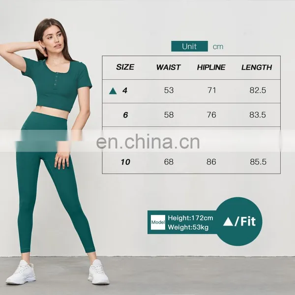 Soft Ribbed Yoga Leggings With Pocket Wholesale Recyclable Tummy Control Sports Pants photo-5