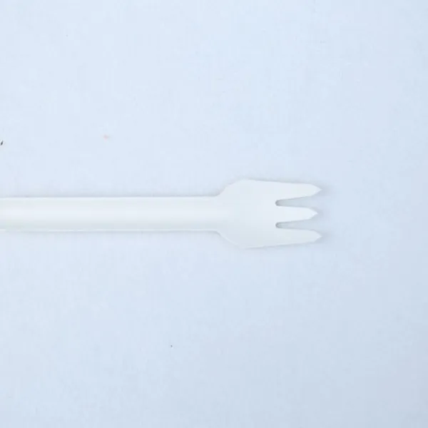 100% Bagasse Dinner Fork Sugarcane Biodegradable Tableware Disposable Bagasse Fork Serving Fork photo-2