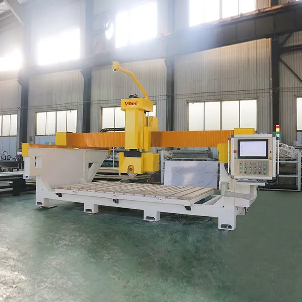 MISHI 5 Axis Cnc Bridge Saw 3020 1325 Stone Carving Cnc Router Granite Bridge Saw Cutting Machine for Sale photo-2