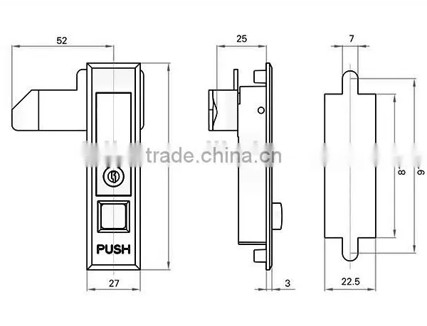CE RoHS 2015 FEILEI MS501 Wenzhou Wholesale Zinc Alloy High Excellent Quality Factory Price Customize Plane Lock photo-6
