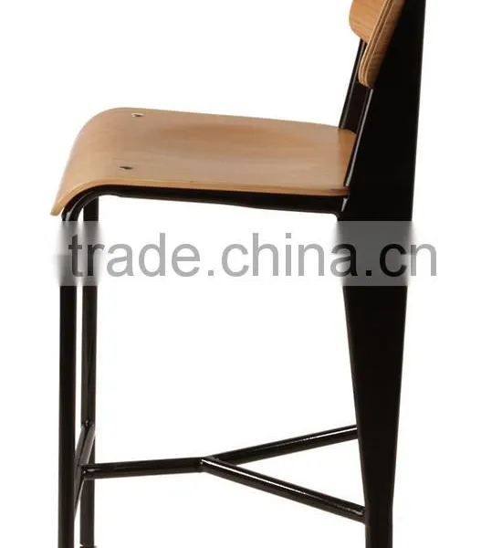 Jean Prouve Plywood Standard Bar Stool for Restaurant photo-3