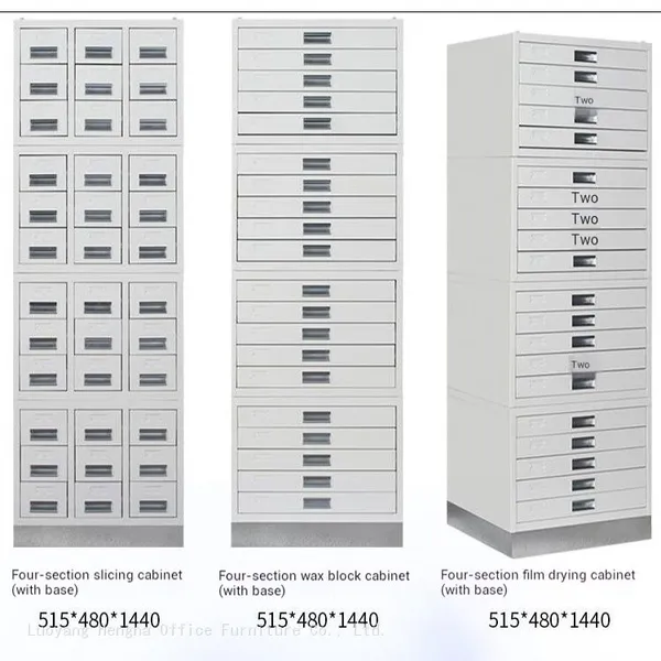 High-Density Slide Filing Cabinet for  Clinical Laboratories, Industrial Grade Locking System, Seamless Welding for Infection Control