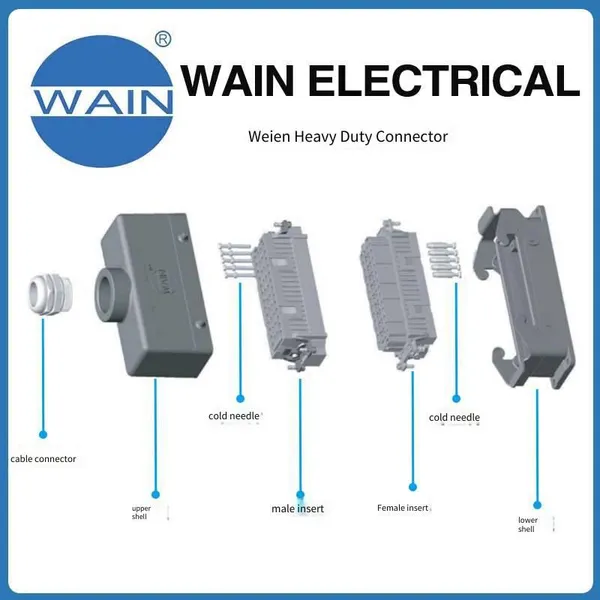 Wein Wain Heavy-duty Connector Hd-040-mc Insert, 40-pin Ultra-high Density Insert, Rectangular Connector, Aviation Plug photo-4